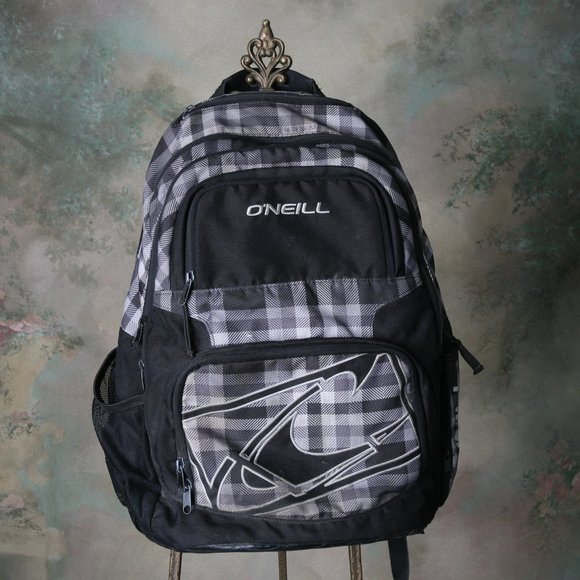 O'Neill Accessories Oneil Backpack Black And Gray Check Classic